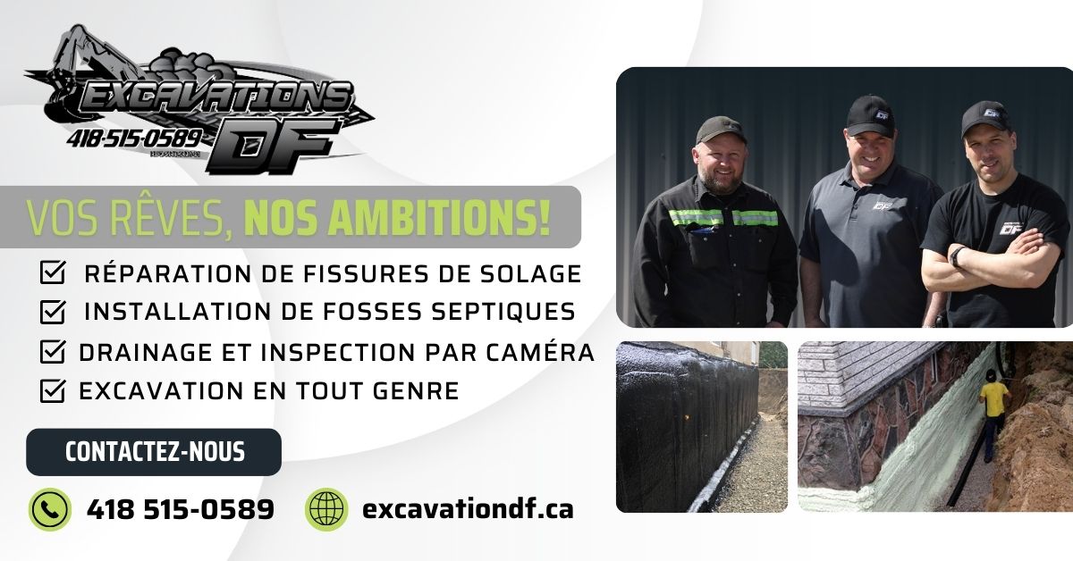 Entrepreneur béton réparation fissure de fondation Alma