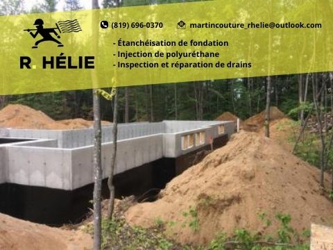 Entrepreneur béton réparation fissure de fondation Shawinigan