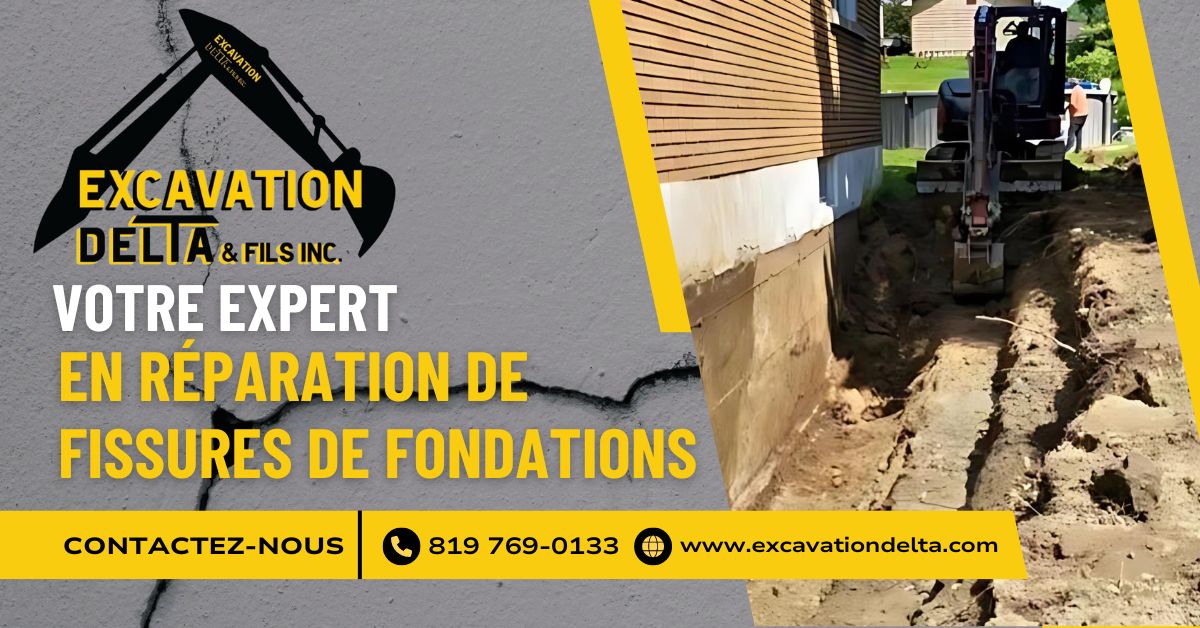 Entrepreneur béton réparation fissure de fondation Sherbrooke