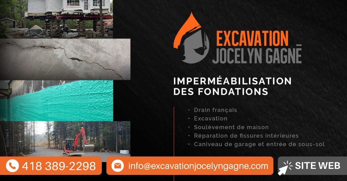 Bannière Excavation Jocelyn Gagné
